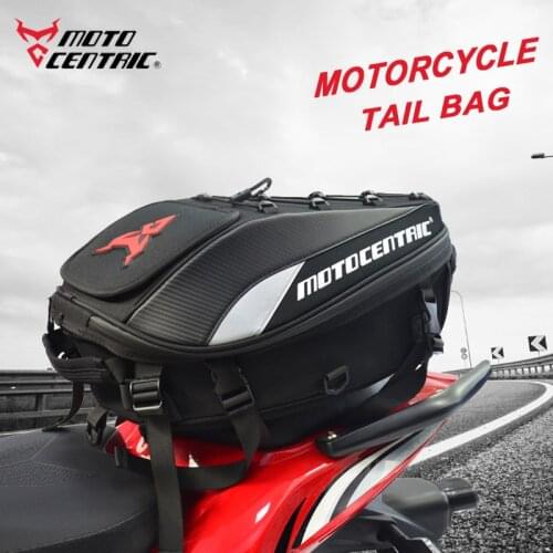 High Capacity Motorcycle Rear Tail Bag Rear Seat Bag Backpack Motorcycle helmet Mountable Motorbike riding Multifunctional Bag