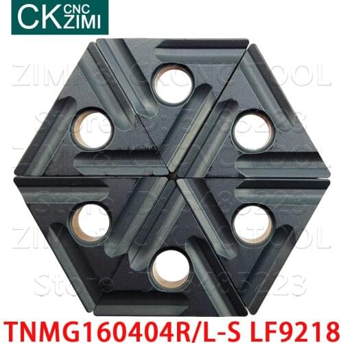 TNMG160404R-S LF9218 TNMG160404L-S LF9218 Carbide slotting Internal External Turning Insert CNC Lathe cutter tool TNMG for steel