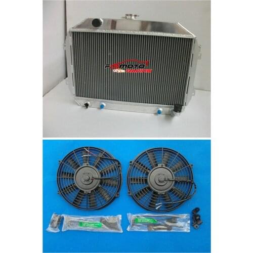 3 Row for Nissan/Datsun 240Z/260Z All Aluminum Alloy Radiator + fan AT & MT auto 1970-1975 71 72 73 74 75