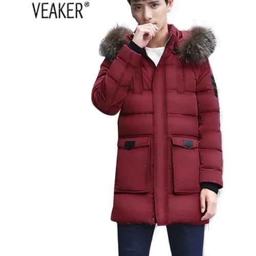 VEAKER Men's Parkas With A Hood