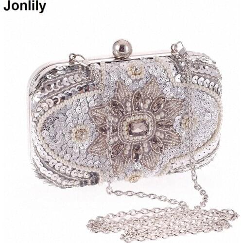 Diamond Crystal Mini Evening Party Bag Women Day Clutches Ladies Chain Gold Clutches Purses And Handbag LI-988