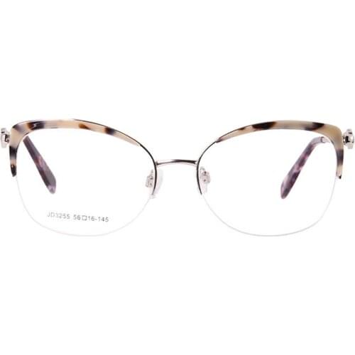 2020 New Fashion Lovely Cat Eye Glasses Frame Women Glasses Female Eyewear Accetate Glasses JD3255