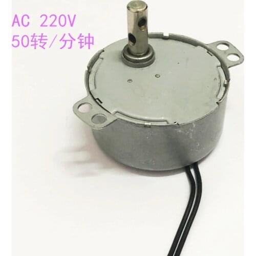 1PC AC Synchronous Motor 4W 50r/min 80r/min Permanent Magnet Synchronous Motor For Hair Barber Shop Turn light 220V-240V 50/60Hz