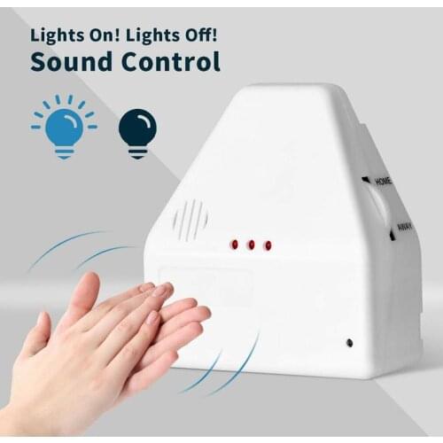 1Pcs Universal Clapper Sound Activated Switch On / Off Clap Electronic Gadget Light Switch Sound Control Bedroom Kitchen Switch