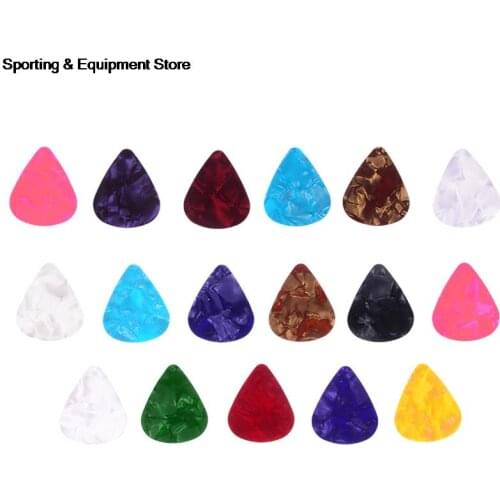 20Pcs Colorful 0.46/0.71/0.96mm Guitar Picks Celluloid Mediators For Bass Guitar