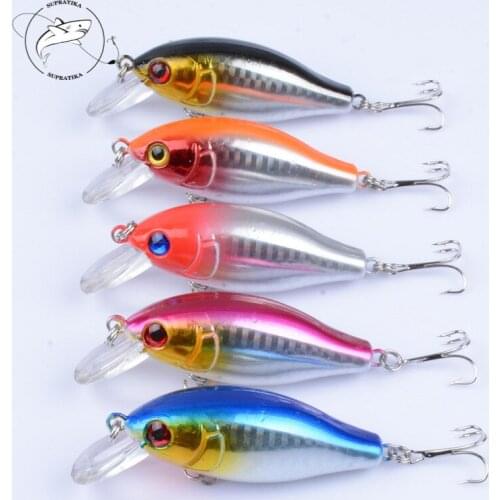 5Pcs/Lot 7.5cm/11g Wobblers Crank Fishing Baits Lure Artificial Hard Laser Crankbait Pesca Isca With 6# Hooks For Pike Fishing