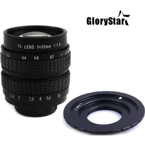 50mm F1.4 CCTV Movie Lens C Mount for Micro 4/3 m4/3 Olympus EPL5 EPM3 EPL7 OM-D EP1 EP2 EP3 EP6 EPL7 EPL6 EPL3 E-M5 EM10