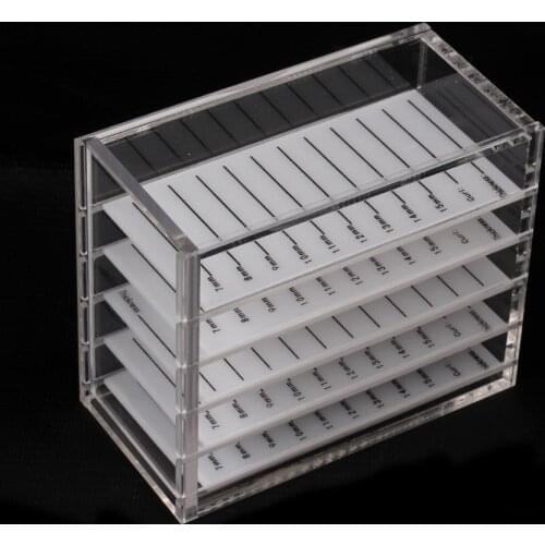 5 Layers Acrylic Pallet Eyelash Extension Storage Box Eyelashes Storage Organizer Holder Pallet Eyelash Extension Make Up Tools