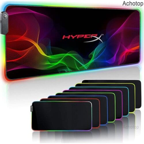 Apple LOGO Custom Large LED RGB Gaming Mouse Pad Esport USB Data Mousepad Carpet Tapis Souris Gamer Computer Keyboard Pad Mat