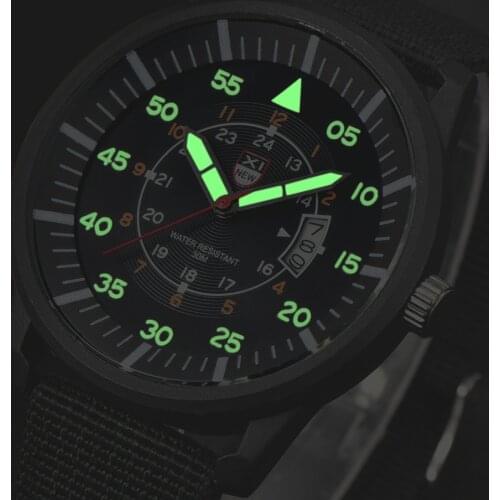 Military Mens Watch Luminous Hands Quartz Army Watch Black Dial Date Luxury Sport Wrist Watches Business Male Watches 2020