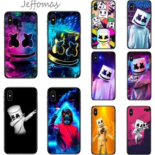DJ marshmallow Phone Case for iPhone 11 12 pro XS MAX 8 7 6 6S Plus X 5S SE 2020 XR