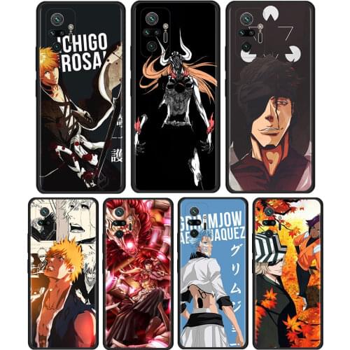 Bleach Anime Kurosaki Ichigo Cell Phone Case for Xiaomi Redmi Note 9S 9 4G 8 10 7 8T 9C 9A 7A 8A K40 K30 Pro Mobile Phones Cover