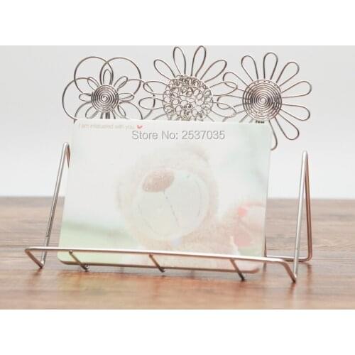 K8 BUSINESS HOLDER NAME CARD HOLDER TABLETOP FLOWERS STAINLESS HAND-MADE ART CRAFTS WEDDING&BIRTHDAY&HOME&OFFICE&GIFT&PRESENT