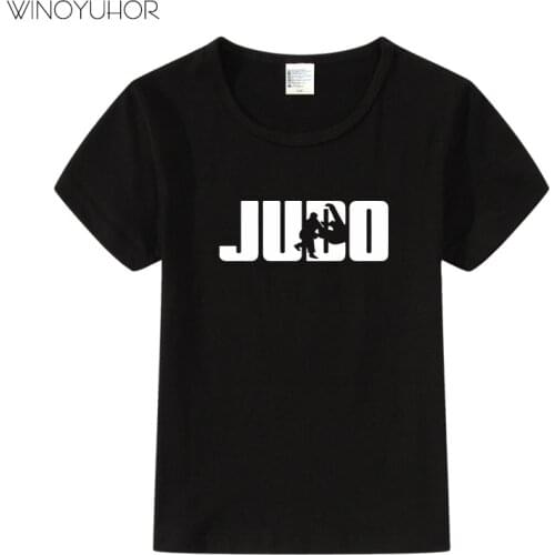 Judo T-shirts Kids 2019 New Summer Short Sleeve Tees Tops Baby Children Clothes For Boys Girls Hip Hop T Shirt