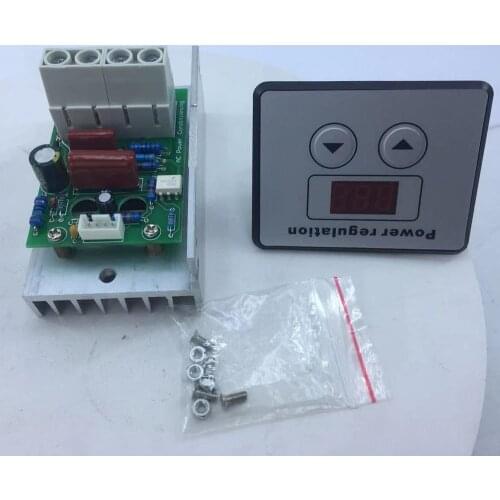 10000W high-power SCR electronic digital voltage regulator dimming speed and temperature control display board AC 220V