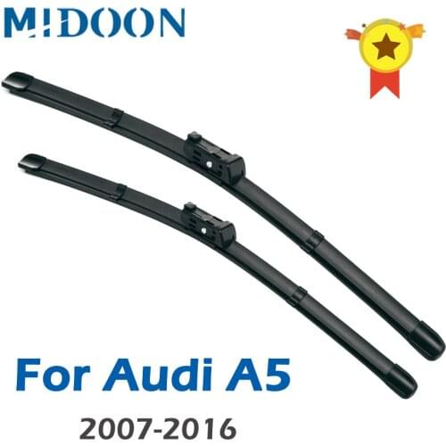 MIDOON Wiper Blades for Audi A5 Fit Push Button Arms 2007 2008 2009 2010 2011 2012 2013 2014 2015 2016