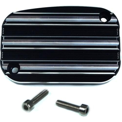 Motorcycle L&R Front Brake Master Cylinder Cover Aluminium For Harley Touring Electra Glide Road King V-Rod Trike Ultra Softail