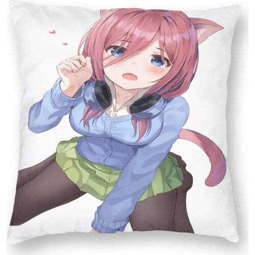 Miku Nakano Waifu 9 Dakimakura Pillow Case Pillow Cover Sofa Cushion Anime Hug Pillow Pillowcases 40x40