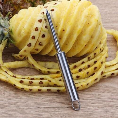 Pineapple Knife Tools Pineapple Peeler Pineapple Shovel Non-slip Handle Fork Portable Fruit Silver Stainless Steel 18.5 * 1.8cm