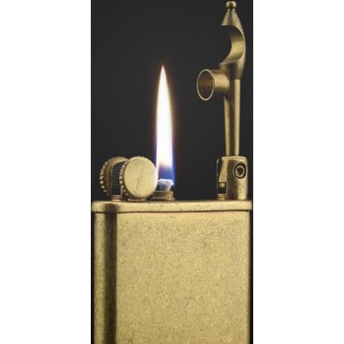 Imco Original copper kerosene lighter wind break ultra thin brass oil cigarette lighter