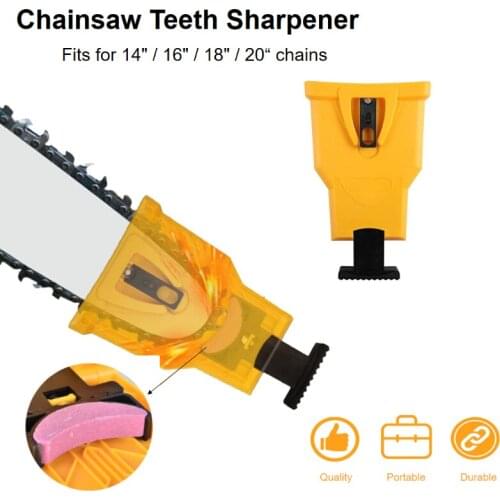 Chainsaw Teeth Sharpener Portable Grinder Woodworking Sharpening Tool for 14/16/18/20 inch Stihl Husqvana Echo Makita Chainsaw