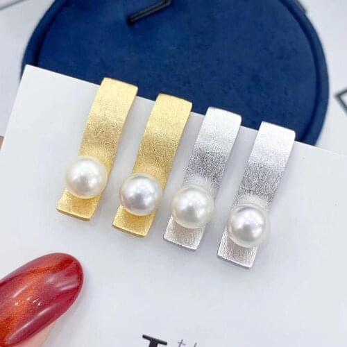 New Arrival 925 Sterling Silver Earrings Fashion Stud Earrings Settings Findings Jewelry Parts Fittings Womens Accessories