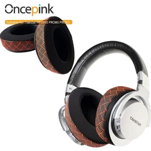 Oncepink Replacement Earpads For Takstar HI 2050 PRO80 PRO82 Headphone Temperature Color Change Ear Cushion