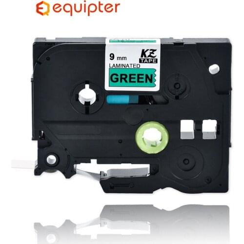9mm tze721 Compatible Brother p-touch printers black on green tze label Tape laminated ribbon Tze-721 tz721 tz-721 tze tz 721