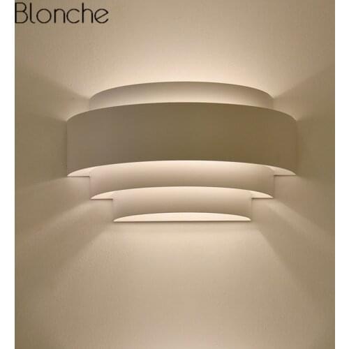Modern Led Wall Lamp Creative Nordic Wall Light for Home Bedroom Beside Lamp Indoor Corridor Mirror Sconce Light Fixtures Iron