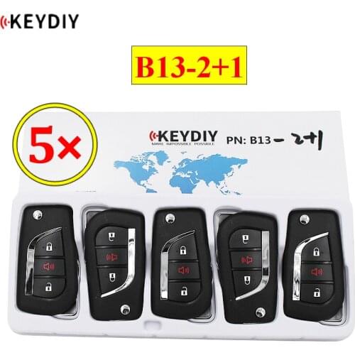 5pcs/lot KEYDIY B series B13-2+1 2+1 button universal KD remote control for KD200 KD900 KD900+ URG200 KD-X2 mini KD