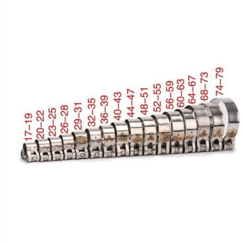 Universal 304 Stainless Steel Motorcycle Exhaust Clamp Clip For Slip-on Type Motorcycle Muffler Silencer 29-67 mm