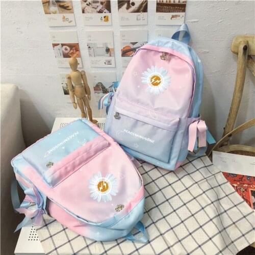 Kpop G-Dragon Daisy Design Backpack Waterproof Gradient schoolbag Stationery PEACEMINUSONE Backpack School Supply jh165
