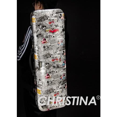 High quality violin case 4/4 1/2size professional violin case fiberglass carbon fiber