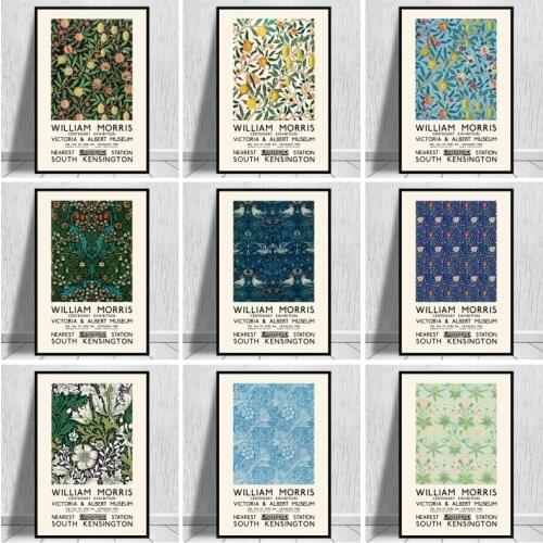 William Morris The Victoria and Albert Museum Exhibition Canvas Painting Posters and Prints Wall Art Pictures for Living Room