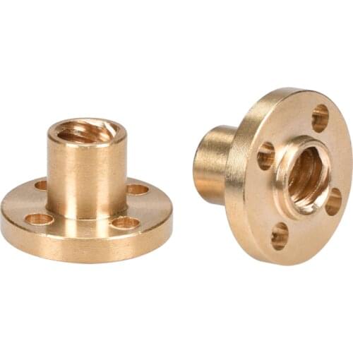 BIQU 3D printer parts Copper Trapezoidal Screw Nut for T8 Screw T8 nuts stepper motor, rail screw
