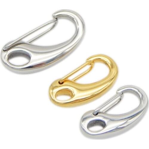 2pcs 16/19/21mm Stainless Steel Lobster Clasps for DIY Fashion Necklace Bracelet Hooks Connector Supplies Jewelry Making Finding