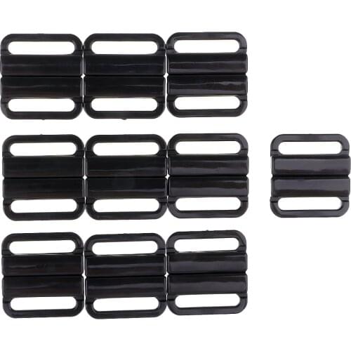 10 Sets Plastic Clasp Bra Strap Closure Sewing Clip Swimwear Lingerie Hooks