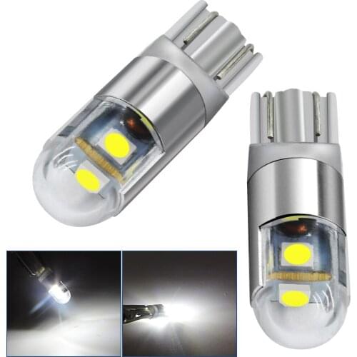 2X 3030 3SMD led 360 degree shine T10 w5w 194 168 car led clearance lamp door lights for licence dome light 12V map bulb Yellow