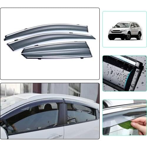 Car Styling Smoke Window Sun Rain Visor Deflector Guard For Honda CR-V 2008 2009 2010 2011 Accessories 4PCS