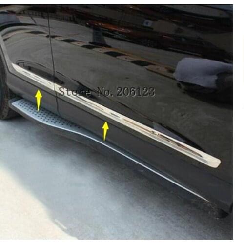 4 PCS For Honda CRV CR-V 2012 2013 2014 2015 2016 car styling Side Door trim Strip Molding Stream lamp panel bumper hoods 4pcs