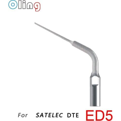 5PCS Dental Ultrasonic Scaler Tips ED5 Dental Endo Scaling Tips Fit SATELEC DTE ULTRASONIC SCALER Handpiece ED5 Scaler For Teeth