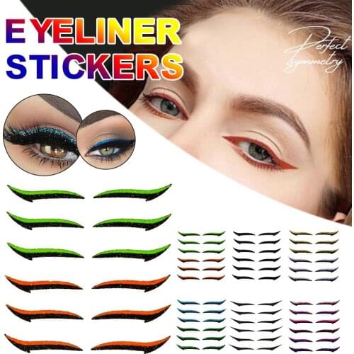 6 Styles Eyeliner Sticker Easy Eyeliner Makeup Tape Eyes Sticker Cosmetics Makeup Tool for Beginners