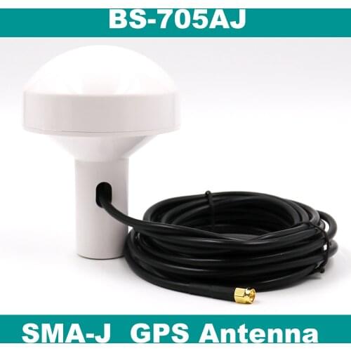 BEITIAN, Marine GPS Antenna, GPS L1:1575.42MHz, RG58 Cable, 5.0m, SMA-J Connector, Screw base, BS-705AJ