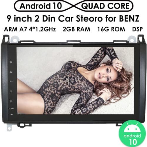 Android 10 Car Radiio Video Multimedia Player GPS Navi For Mercedes-Benz A-Class/Sprinter/Viano/Vito/B-class/B200/B180 2004-2012