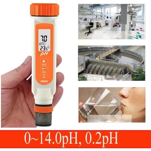 AZ8685A Digital PH Meter water quality tester 0.00-14.00 0.2pH with ATC LCD Dispaly PH Value Tester Meter