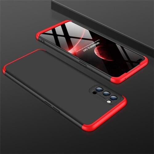 3 IN 1 Case For Oppo Reno 4 4G 360 Full Protection Shockprrof Matte Cover For Oppo Reno 4 Coque For Reno 4 4G 6.4" Coque Funda
