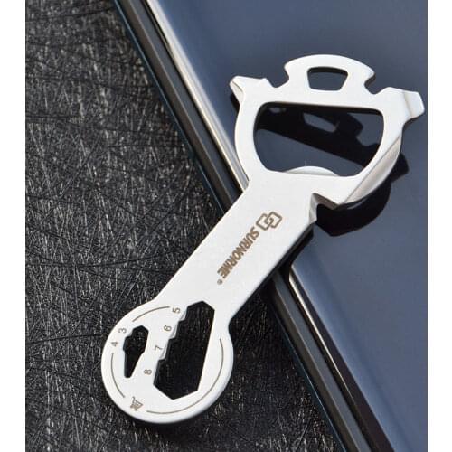 EDC Universal Tool Card Multi-Function Wrench Bottle Opener 18 Function Multi-Purpose Outdoor Carry Mini Saber Cards