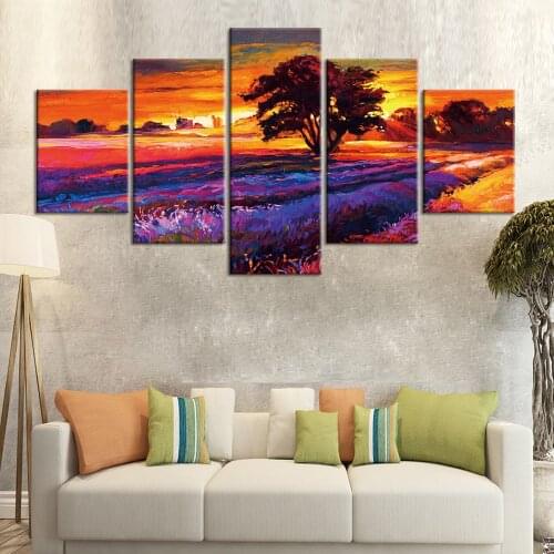 Canvas painting picture Scenery tree poster living room wall decoration painting prints wall art