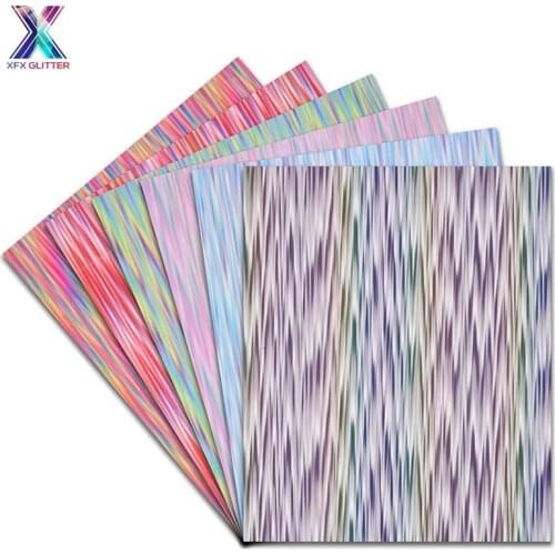 XFX HTV Free Shipping 25x30.5cm Line Vinyl for Cricut Film Multicolor Color PU Heat Transfer Vinyl Heat Press Machine Print DIY