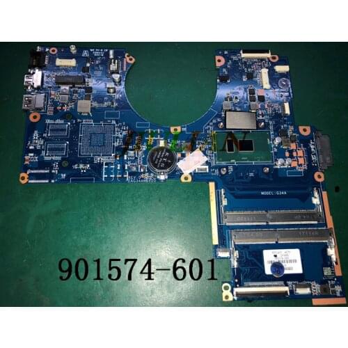 Placa Mae 901574-001 For HP Pavilion 15-AU Laptop Motherboard Mainboard DAG34AMB6D0 901574-601 W/ I5-7200U Fully tested OK